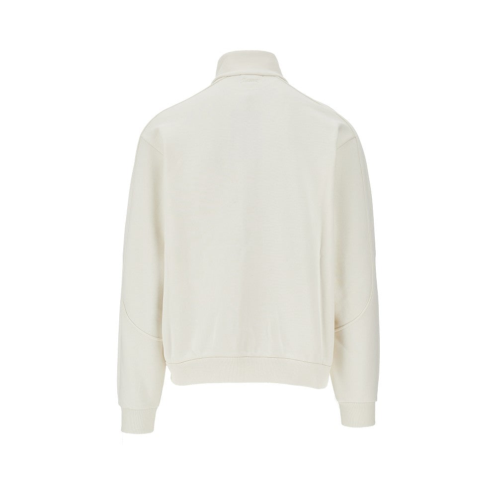 Laminar full-zip cotton sweatshirt