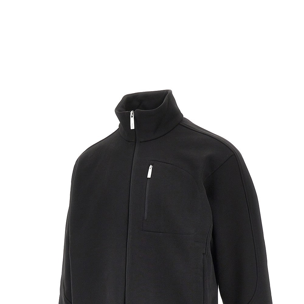 Laminar full-zip cotton sweatshirt