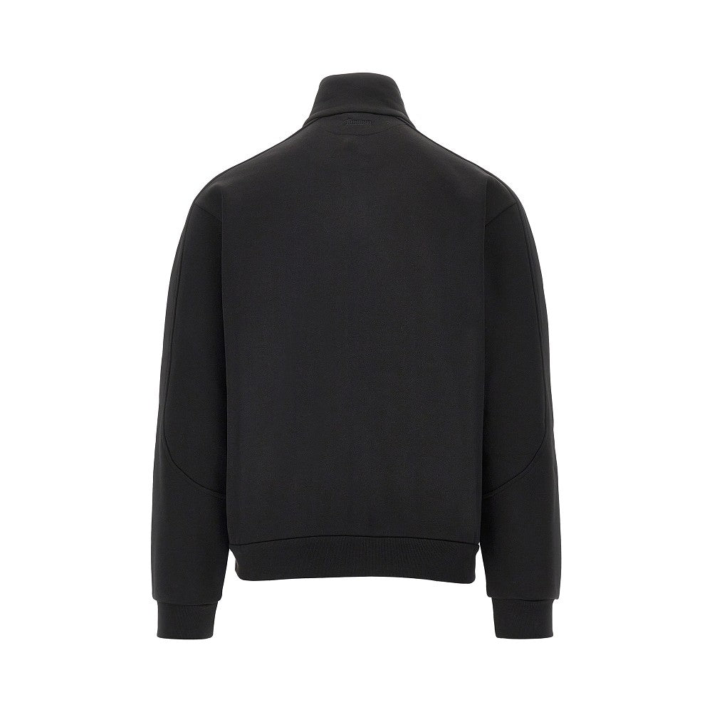 Laminar full-zip cotton sweatshirt