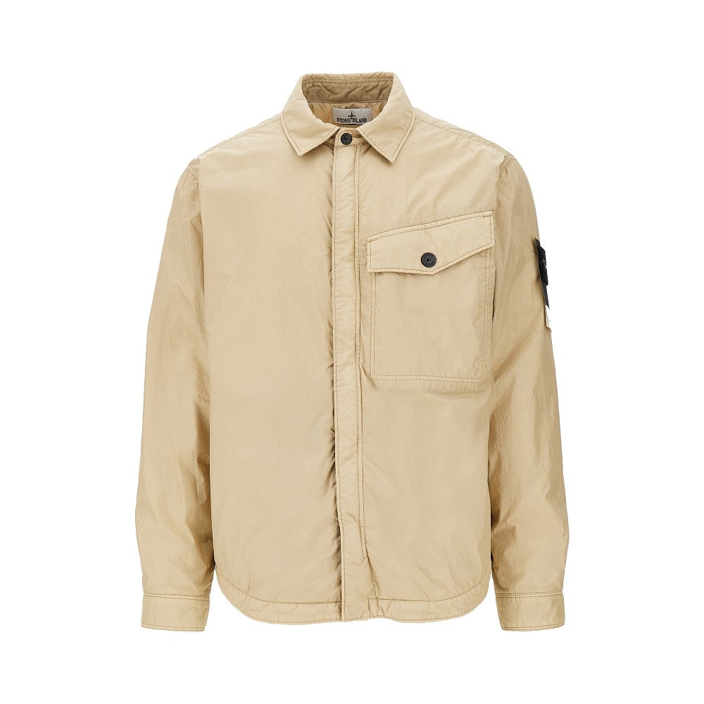 Giacca in reps di nylon con Badge logo