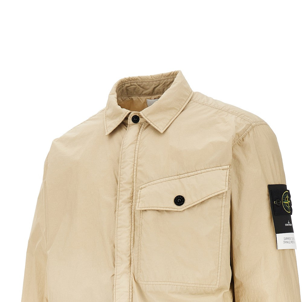 Giacca in reps di nylon con Badge logo