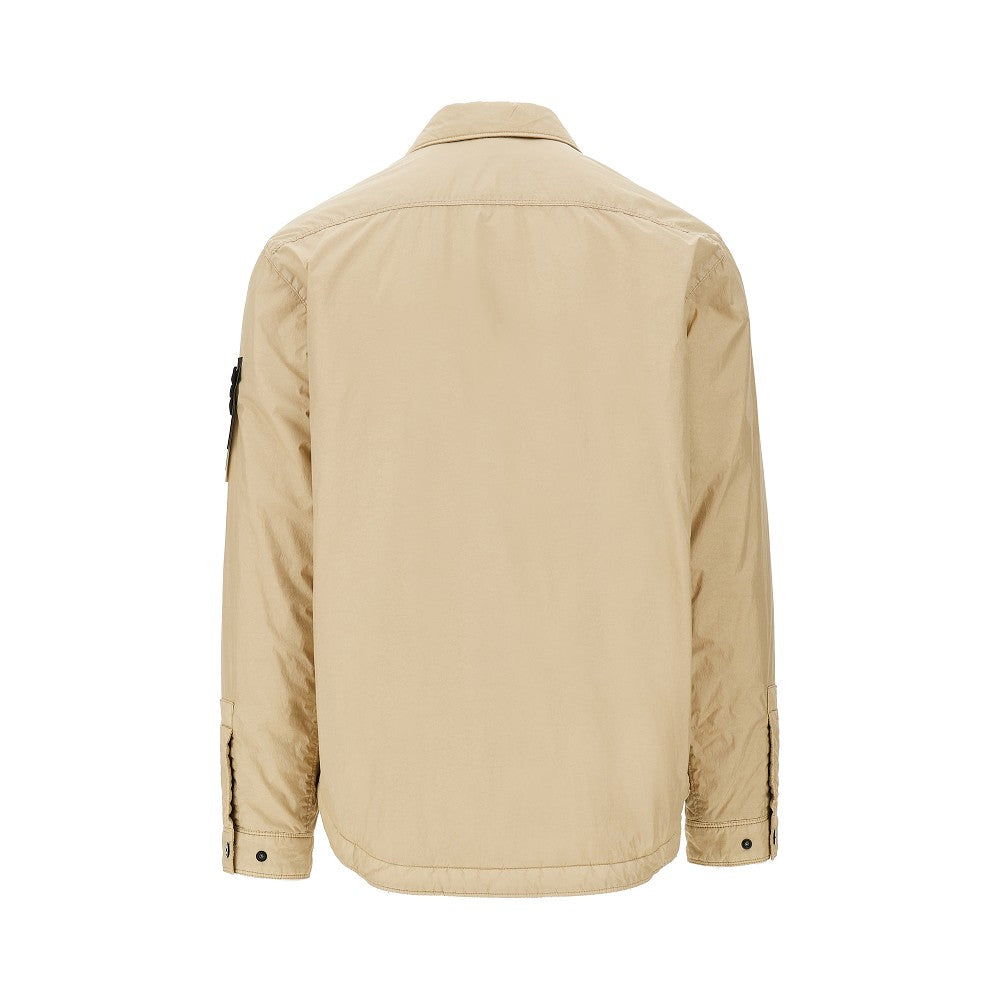 Giacca in reps di nylon con Badge logo