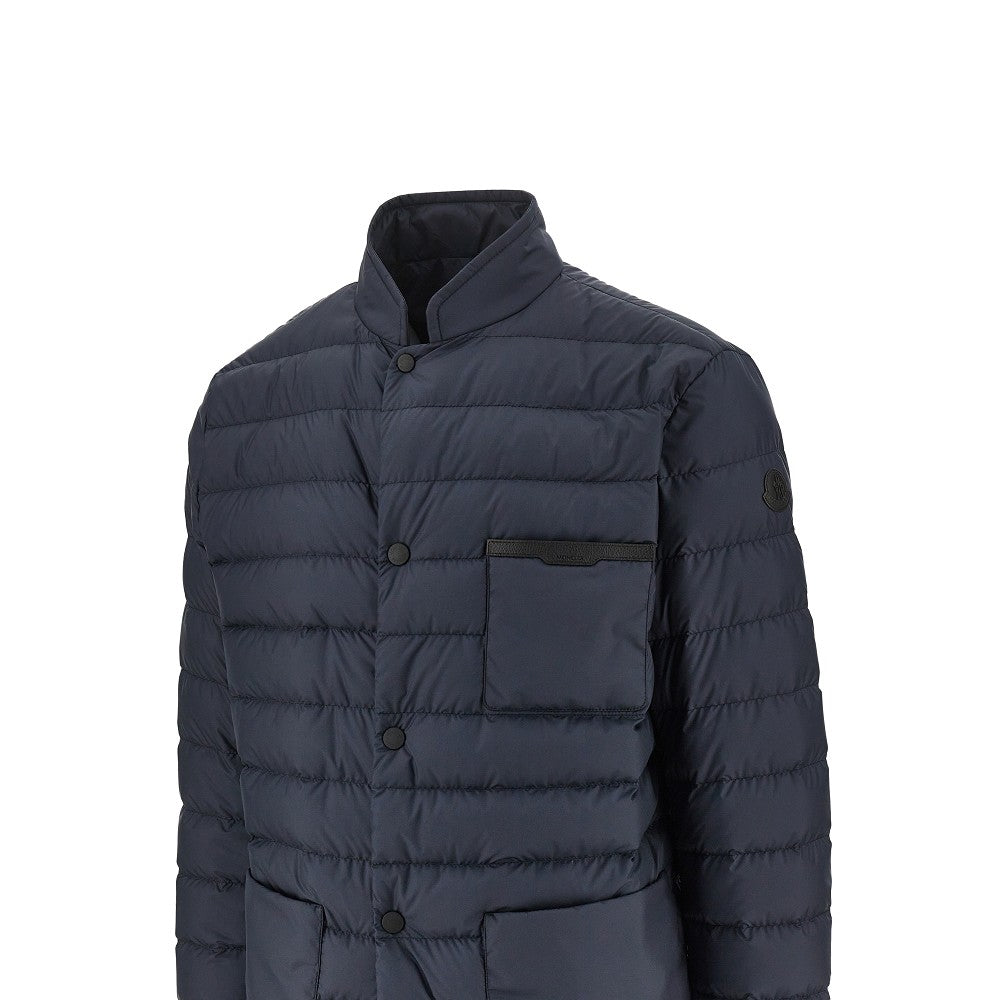 'Kenai' down jacket with leather details