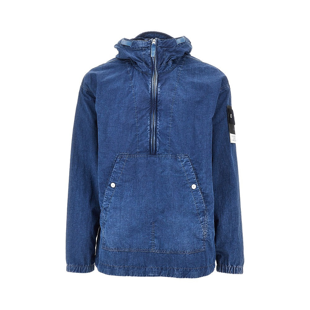 Hollow Fibre Nylon Indigo-TC anorak