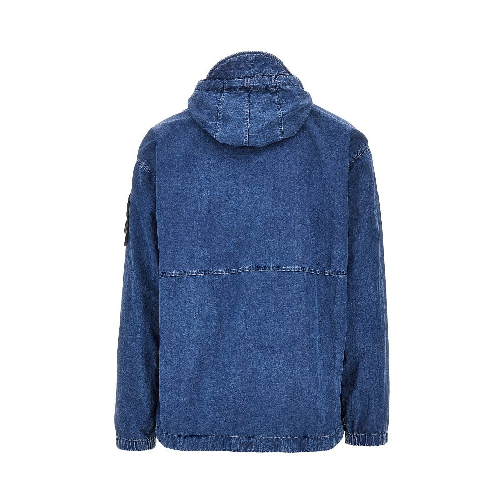 Hollow Fibre Nylon Indigo-TC anorak