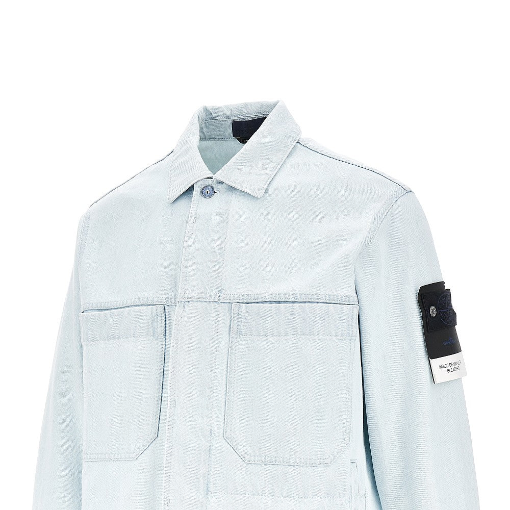 Giacca in Indigo Denim Ultra Bleached