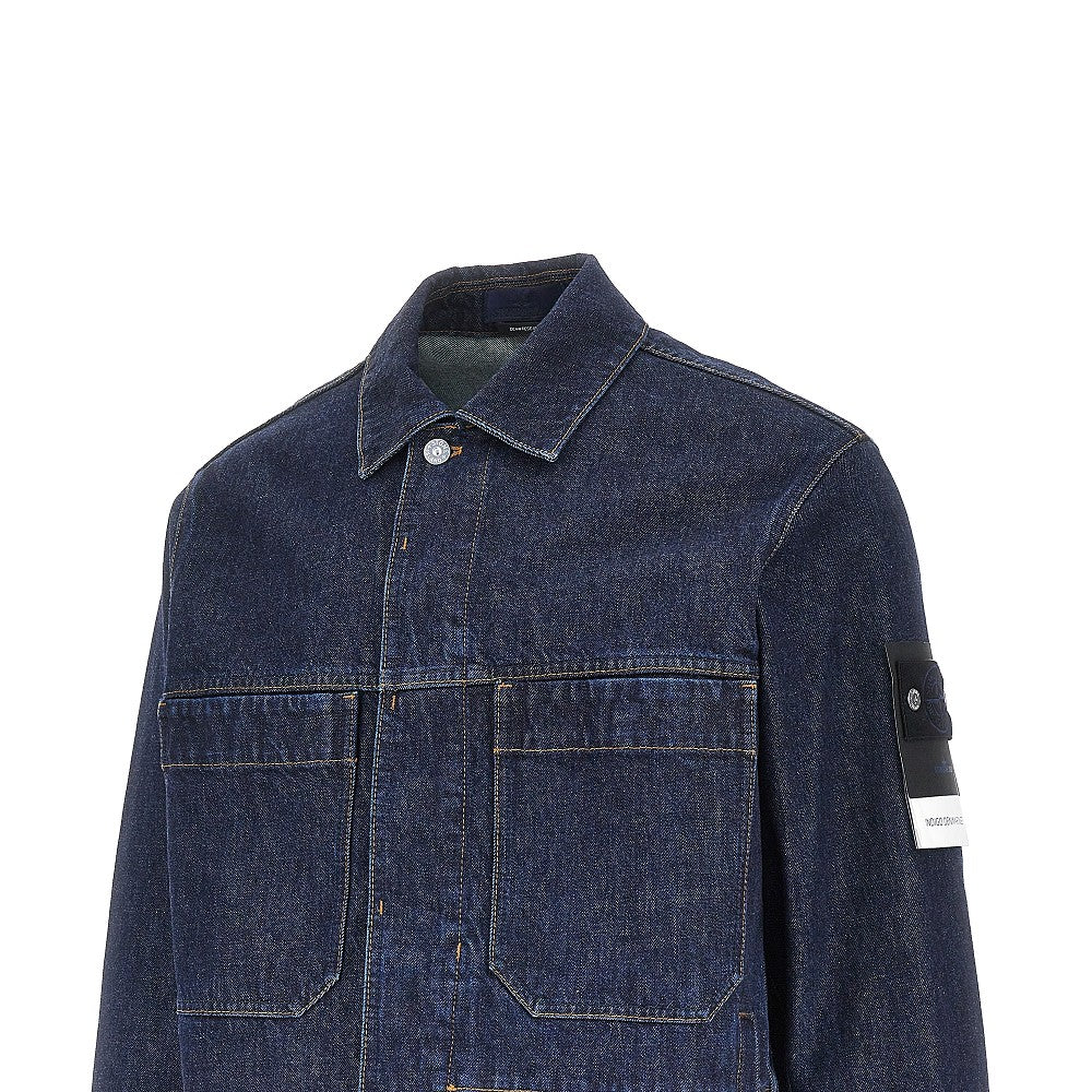 Giacca in Indigo-Denim Rinsed