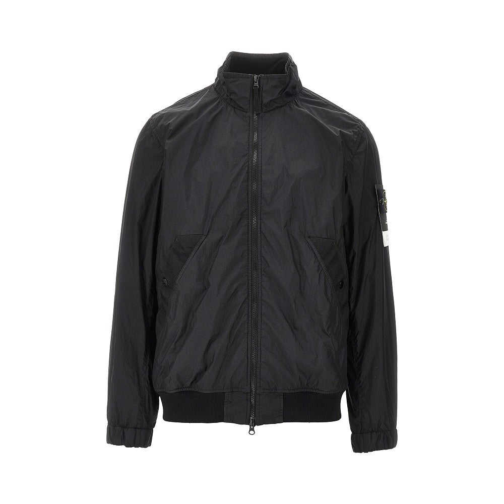 Bomber in Garment Dyed Crinkle Reps R-Ny