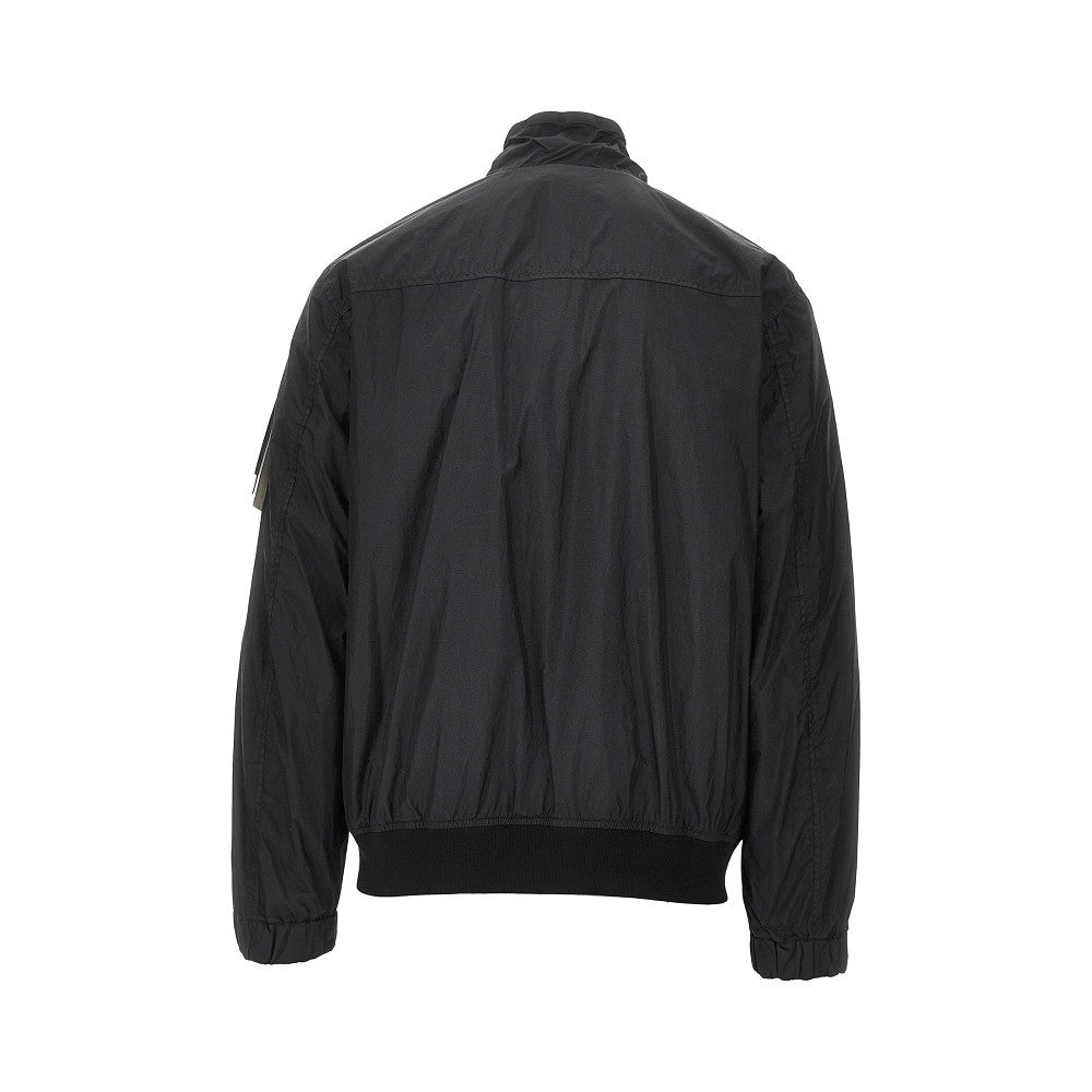 Bomber in Garment Dyed Crinkle Reps R-Ny