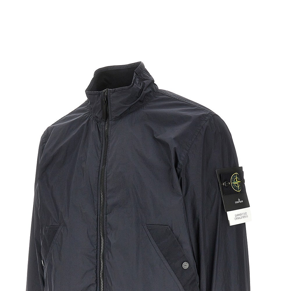 Bomber in Garment Dyed Crinkle Reps R-Ny