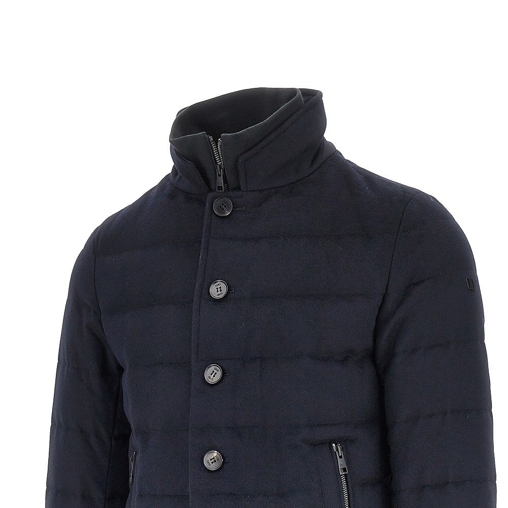 'Master T' padded technical wool jacket