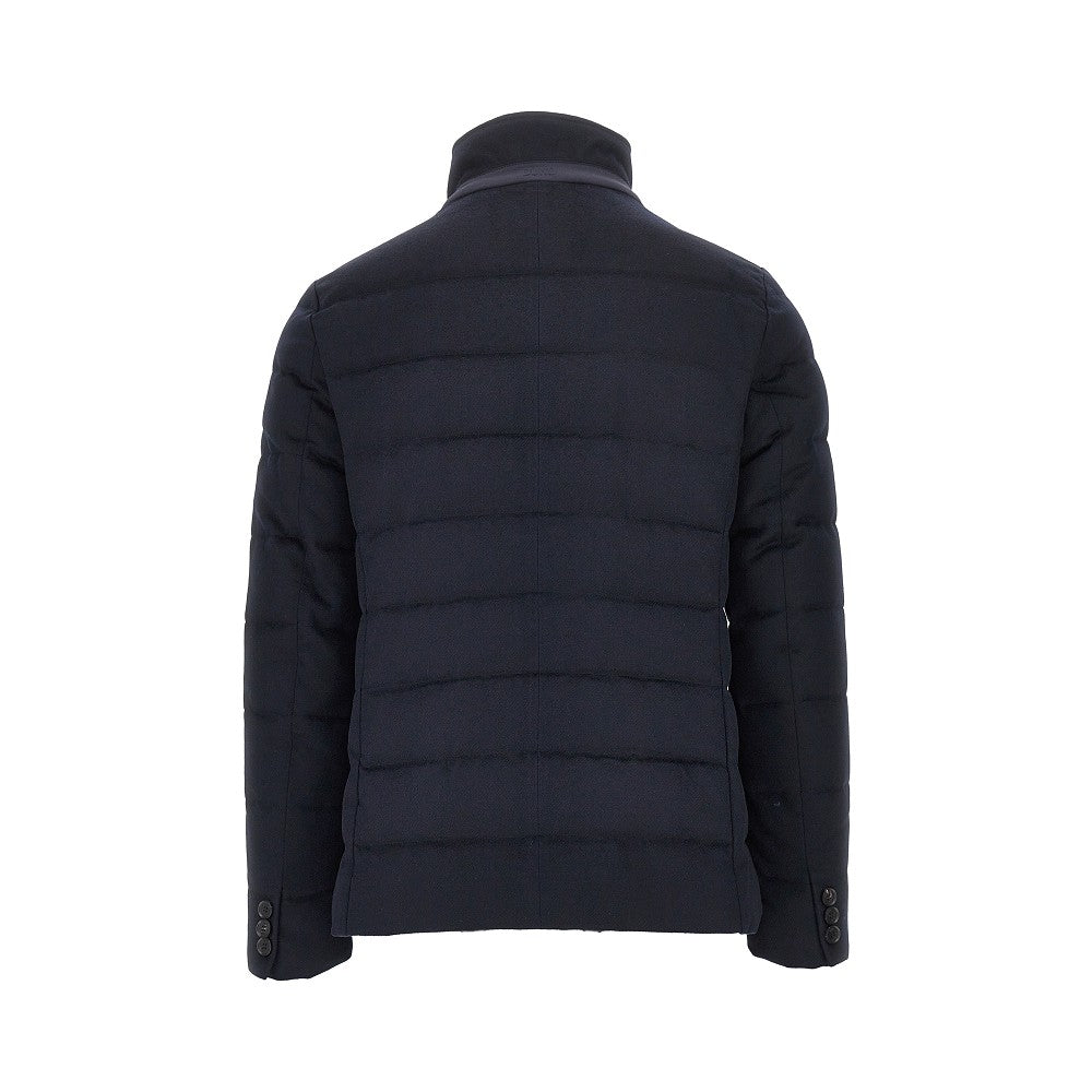 'Master T' padded technical wool jacket