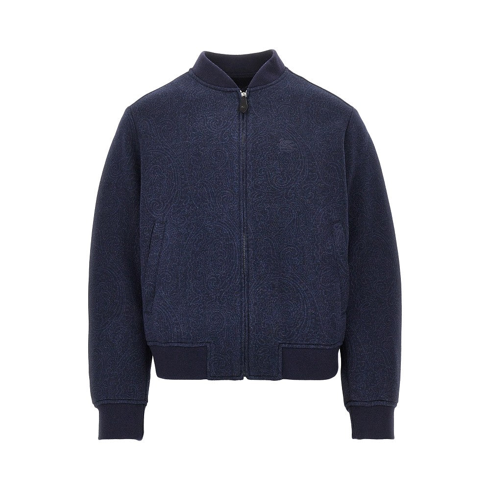 Giacca in jersey con motivo Arnica jacquard