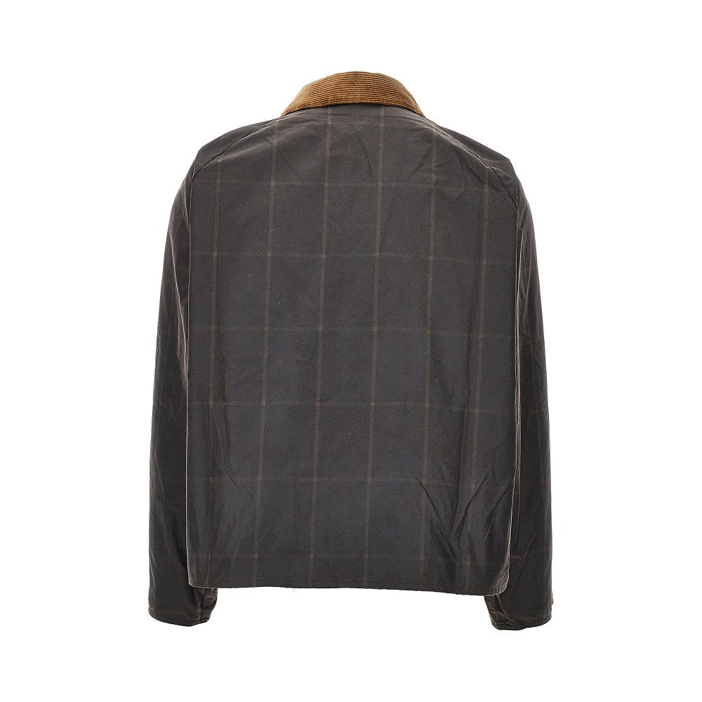 Transport Windowpane waxed cotton jacket
