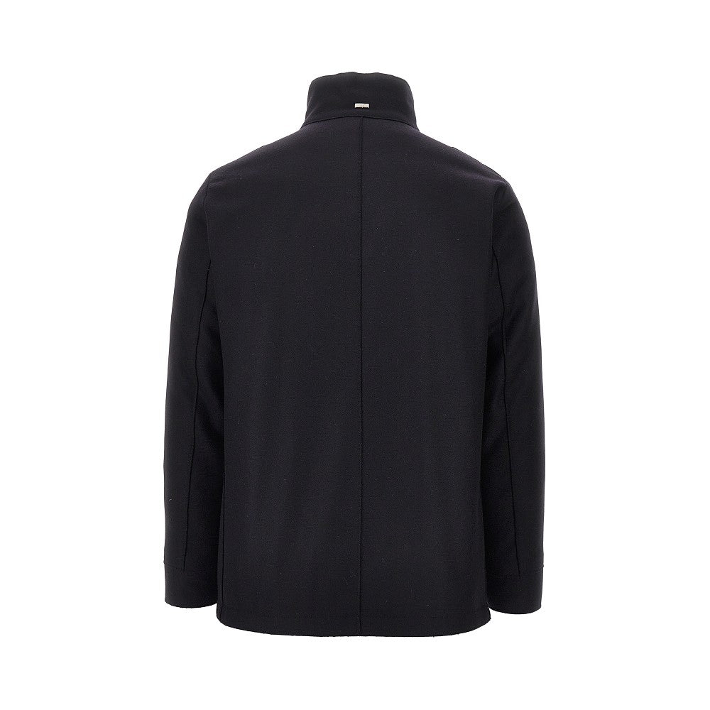 Padded double-breasted coat