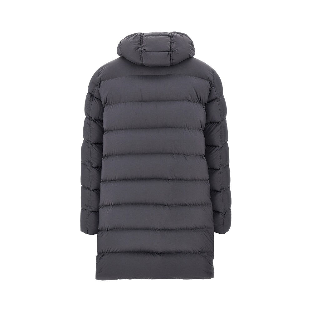Nylon microfiber goose down parka coat