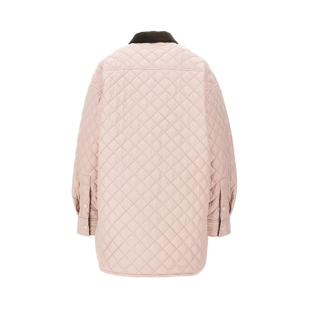 Quilted nylon overshirt