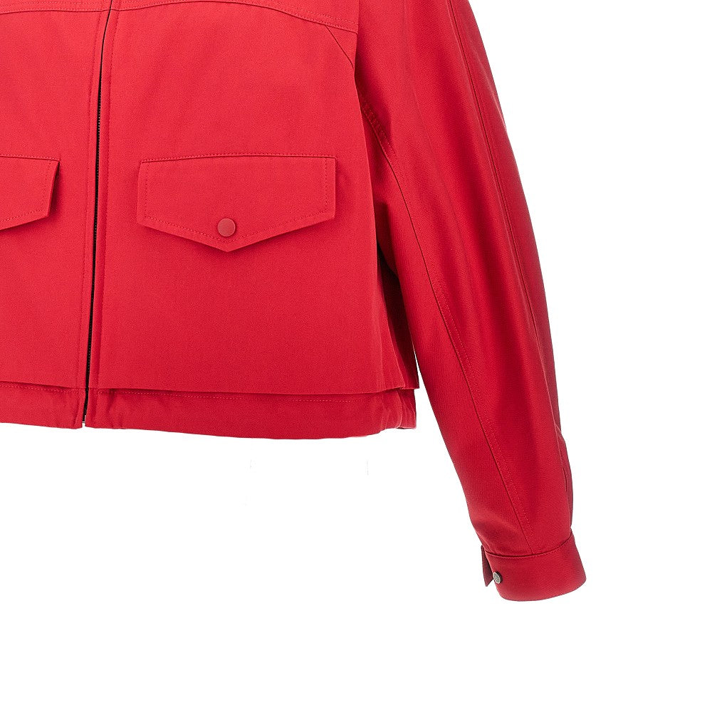 Blouson in cotone e seta