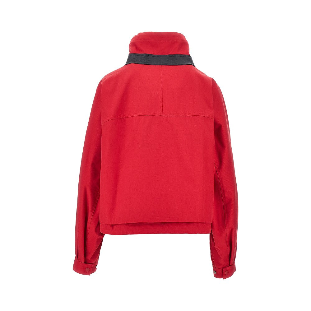 Blouson in cotone e seta