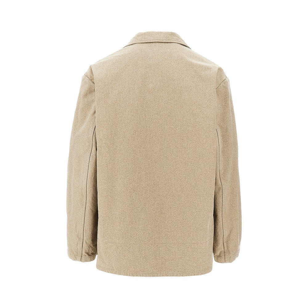 Giacca monopetto in cotone mélange