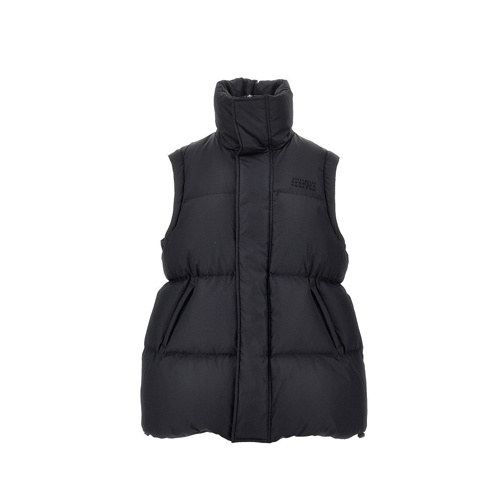 Down jacket with detachable sleeves