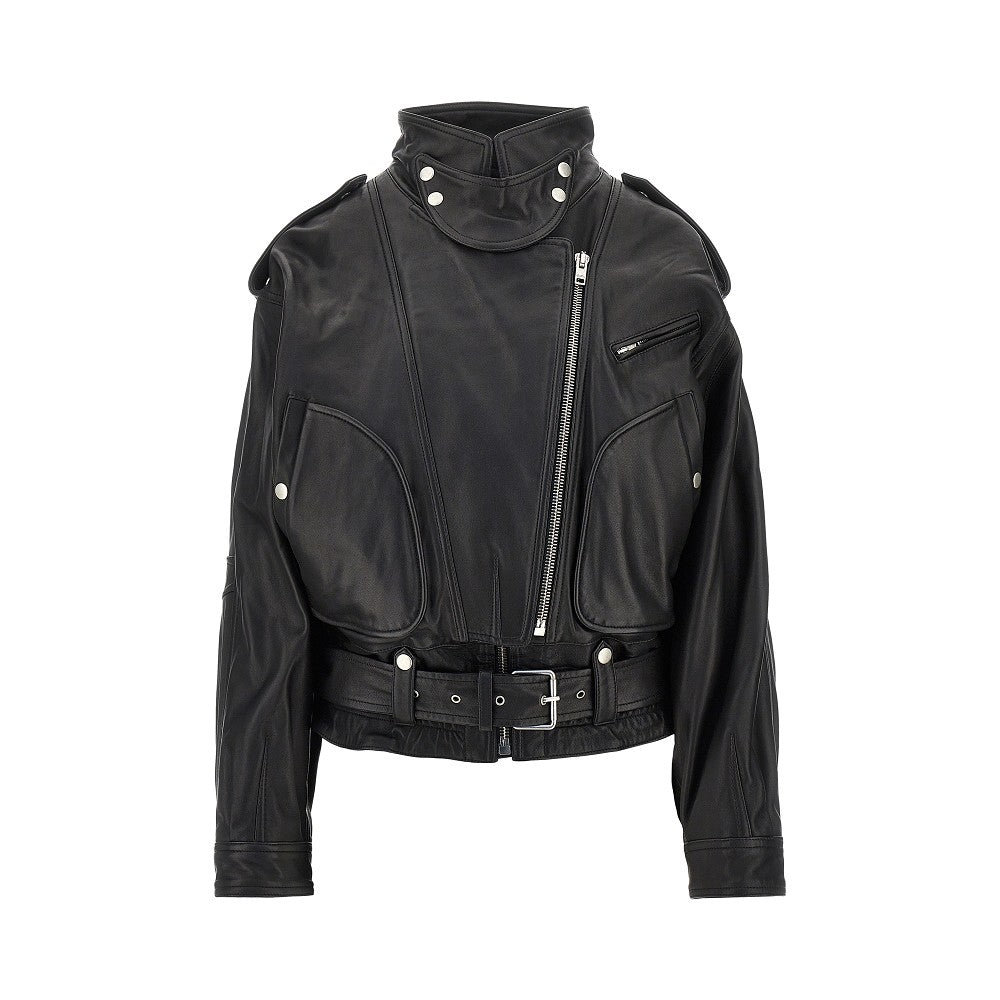 Giacca biker 'Farza' in pelle