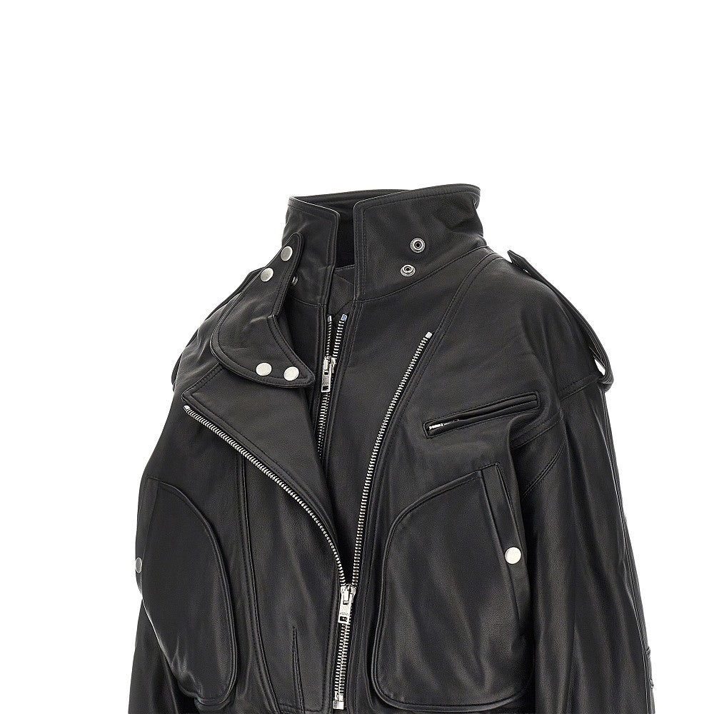 Giacca biker 'Farza' in pelle
