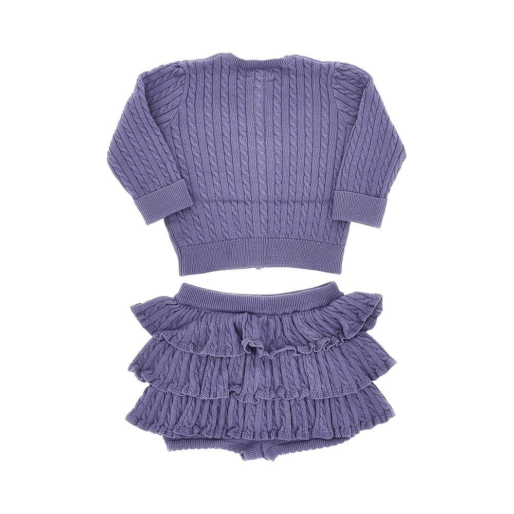 Set due pezzi in maglia di cotone - KIDS