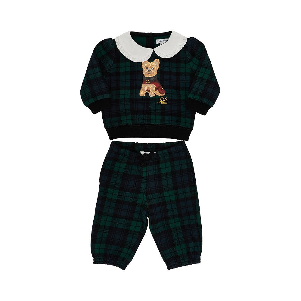Tartan jersey two-piece set - KIDS