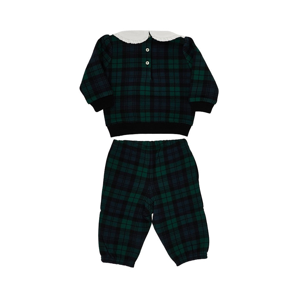 Tartan jersey two-piece set - KIDS