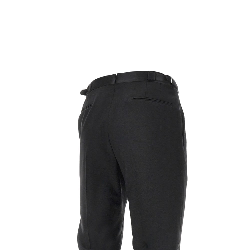 Wool tuxedo pants