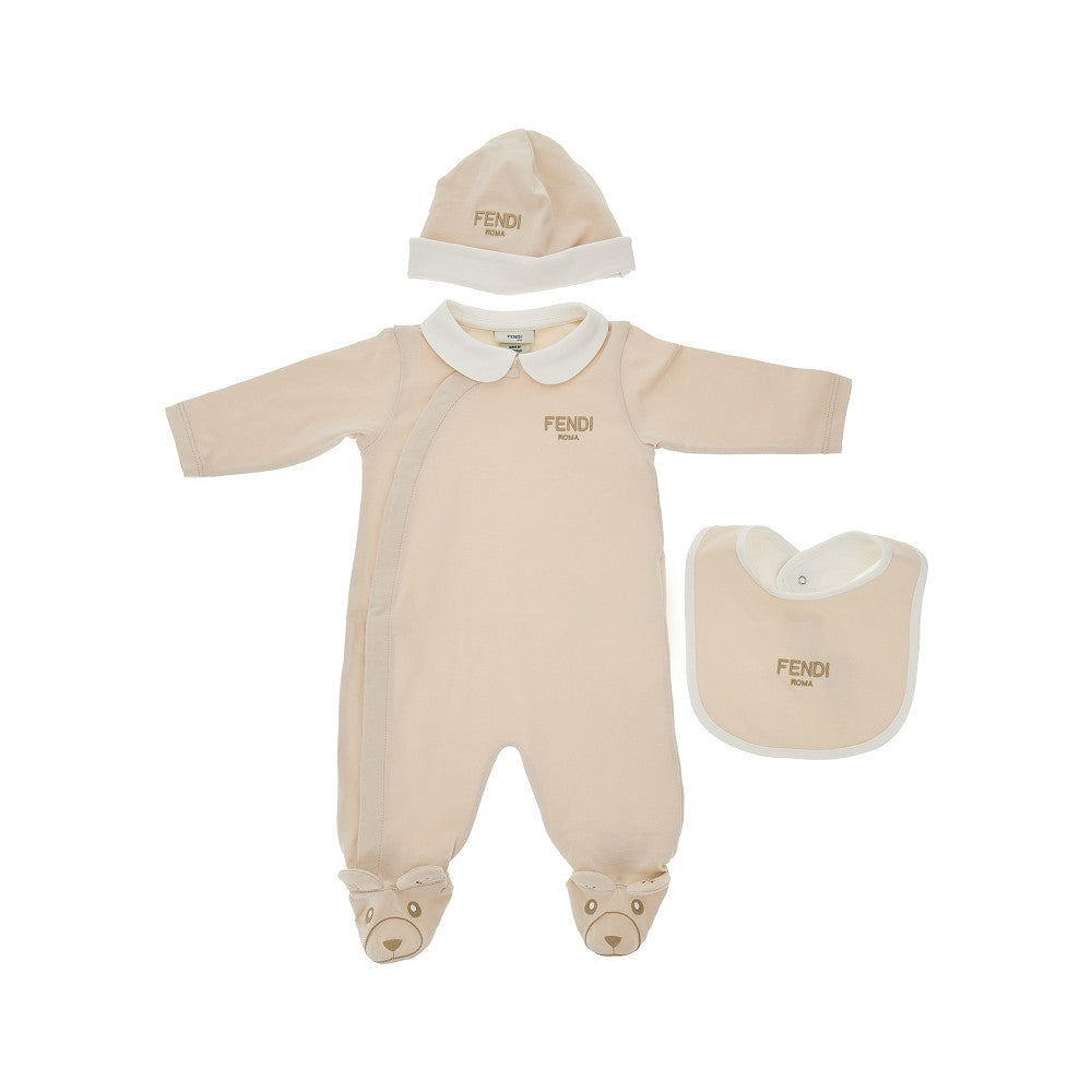 Completino tre pezzi in jersey di cotone