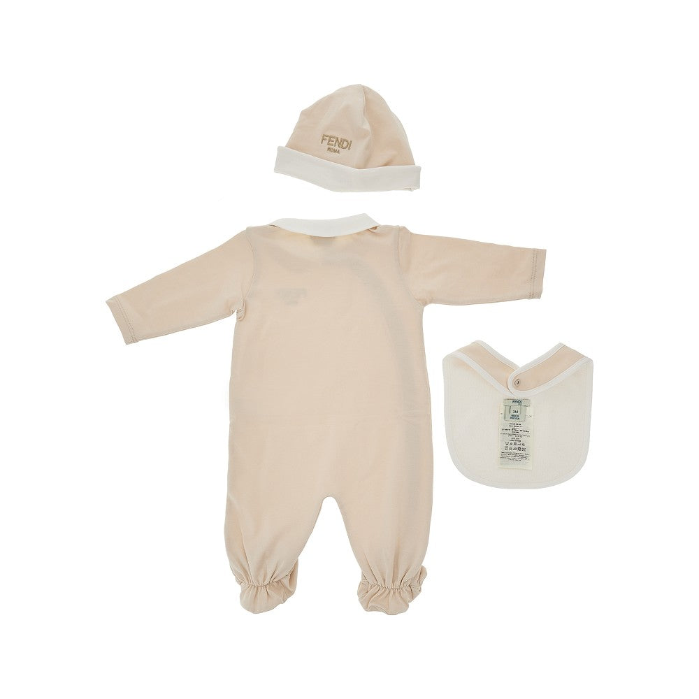 Cotton jersey three-pieces set