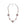 Collana con sfere satelliti