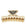 Metal hair clip with triangle logo