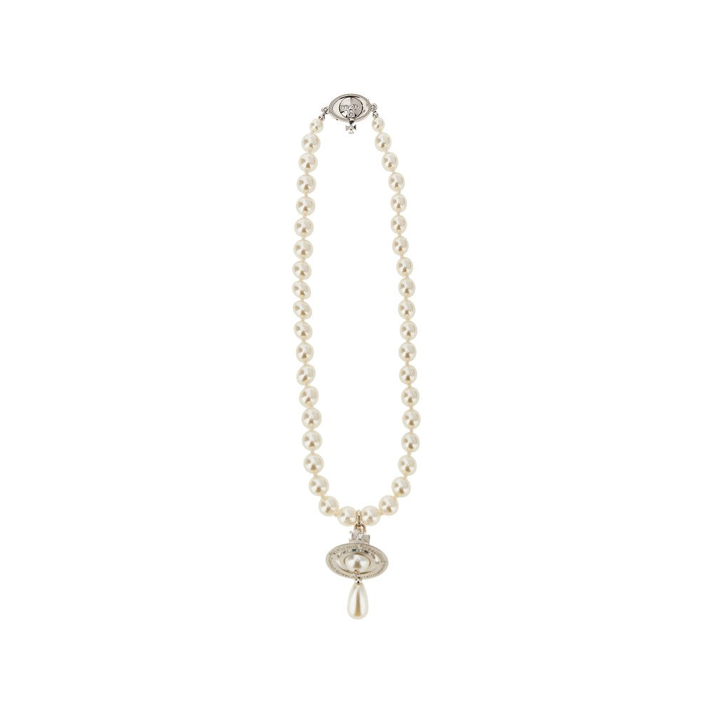Choker 'One Row Pearl Drop'