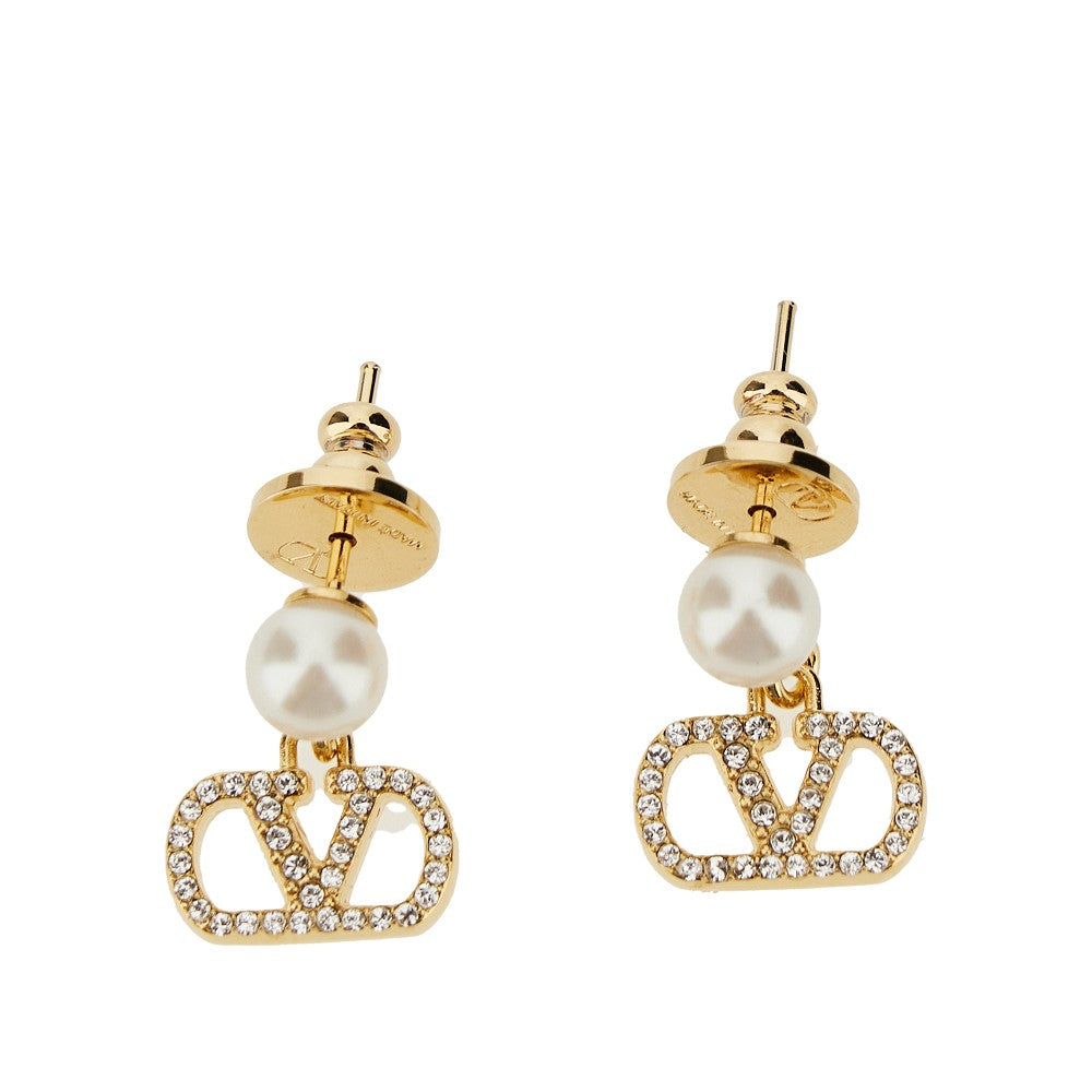 Orecchini 'Vlogo Signature' con perle