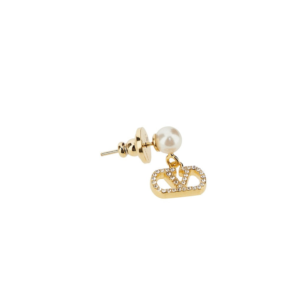 Orecchini 'Vlogo Signature' con perle