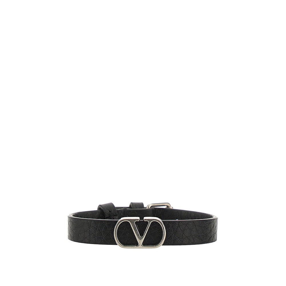 'VLogo Signature' leather bracelet