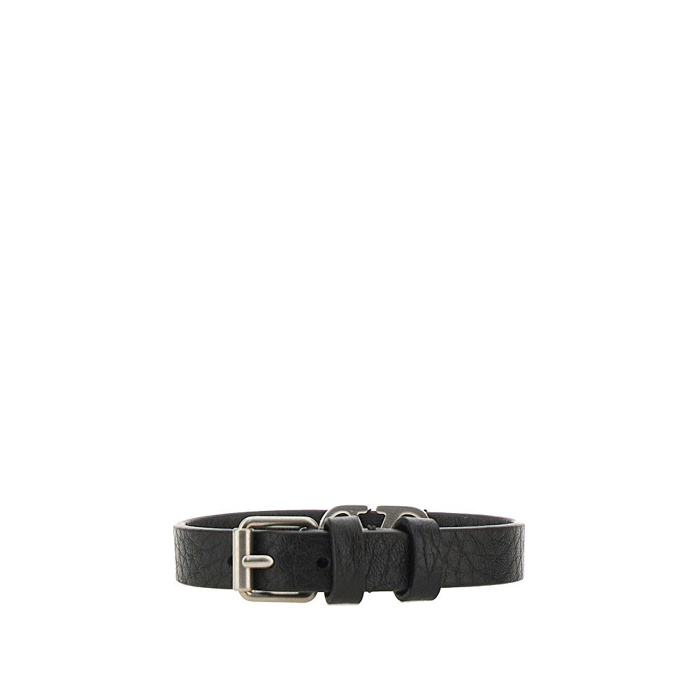 'VLogo Signature' leather bracelet
