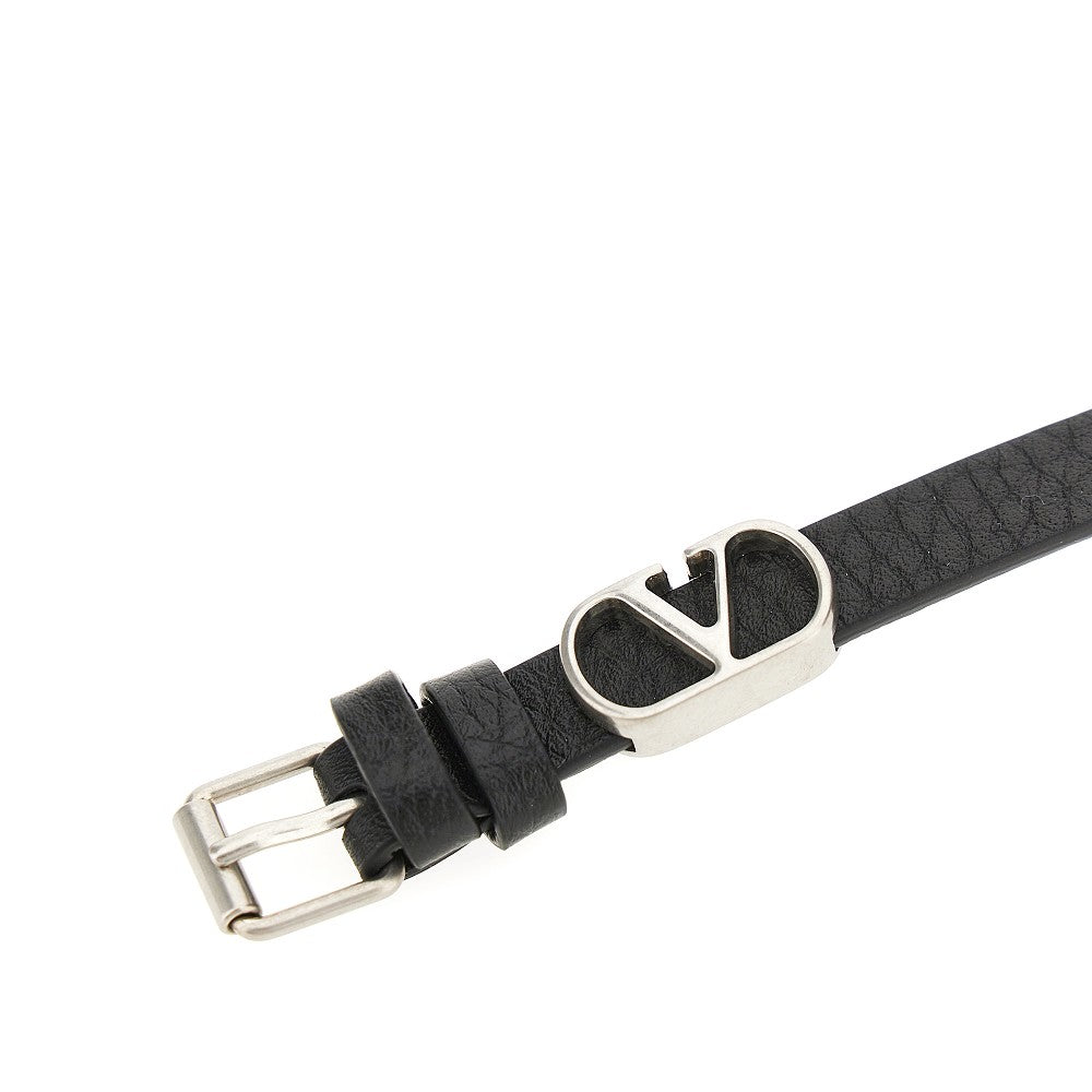 'VLogo Signature' leather bracelet