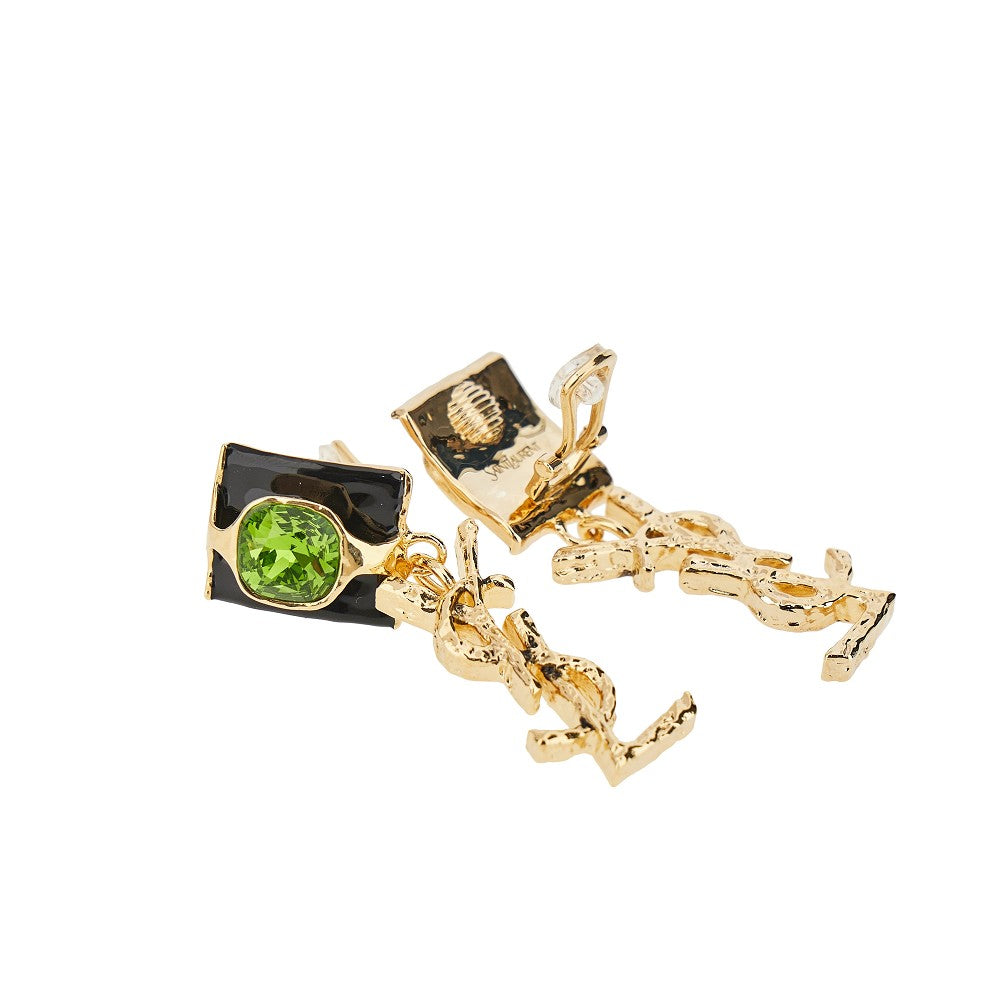Cassandre pendant clip earrings