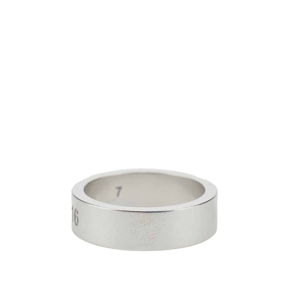 Engraved Numeric logo ring