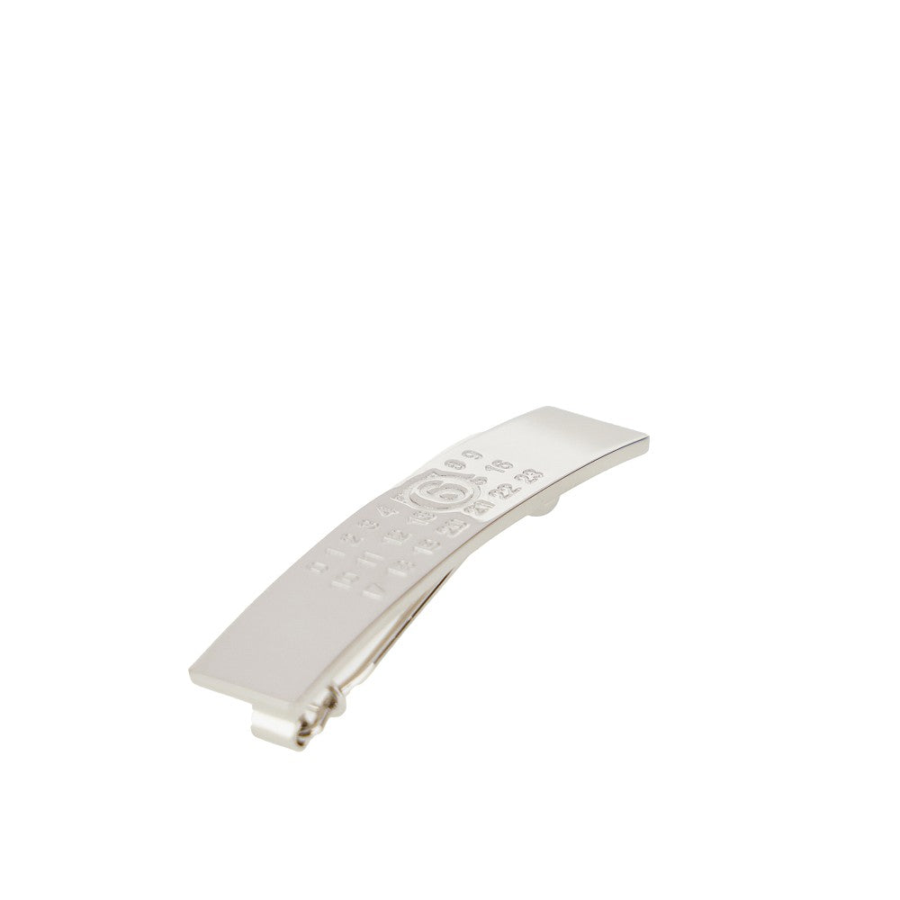 Engraved logo hair clip