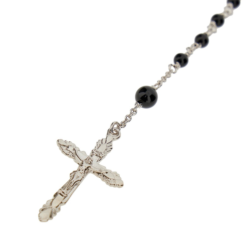 Rosary necklace with natural stones