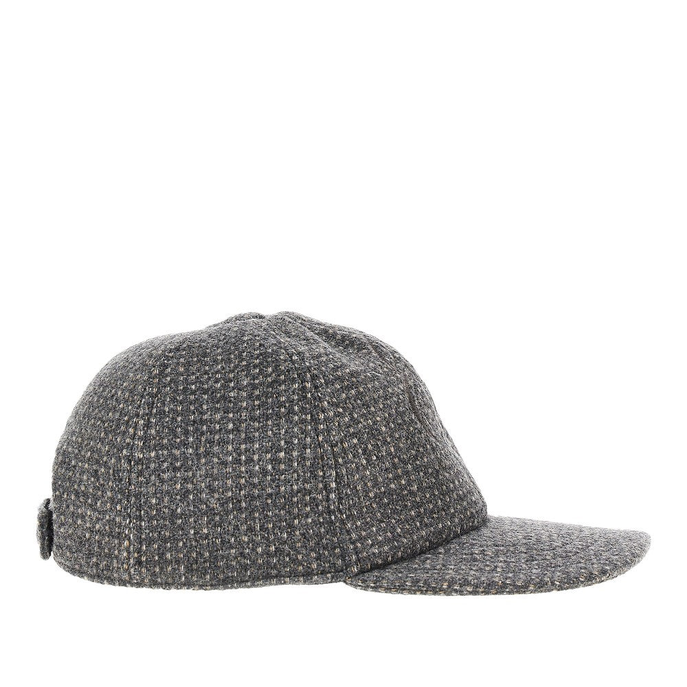 Cappello baseball in misto lana con ricamo