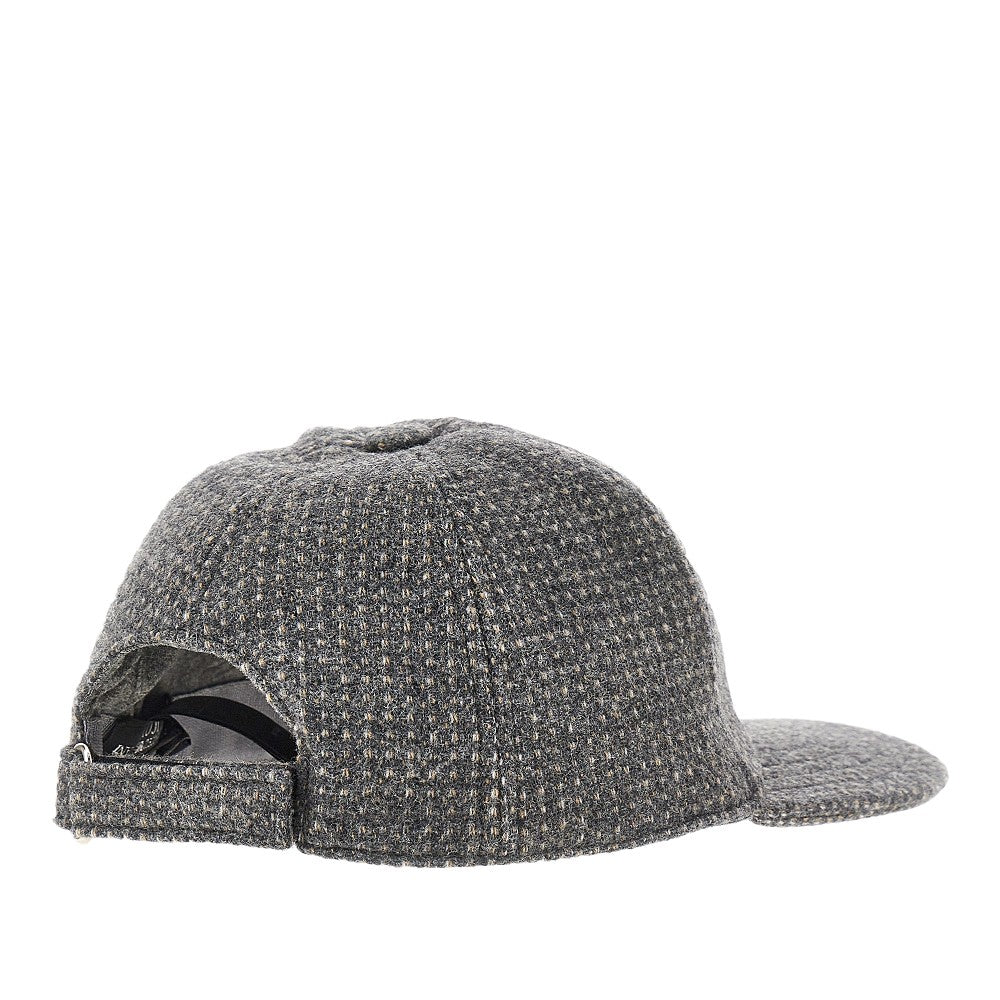 Cappello baseball in misto lana con ricamo