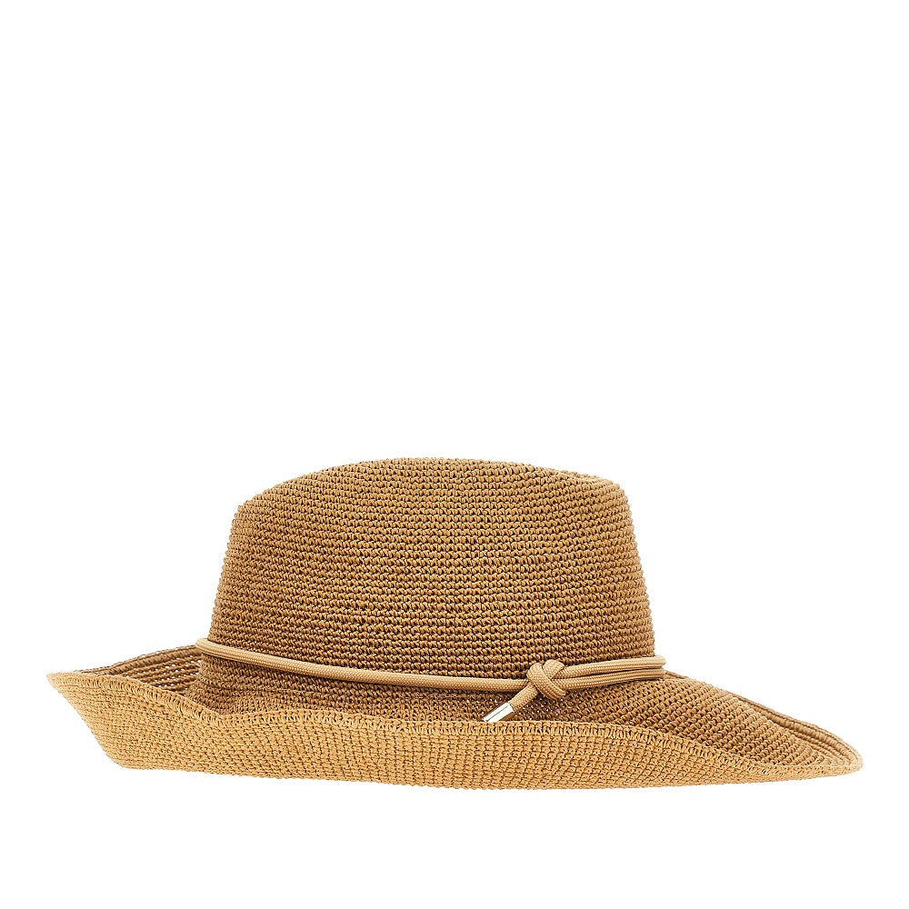 Woven paper-yarn hat