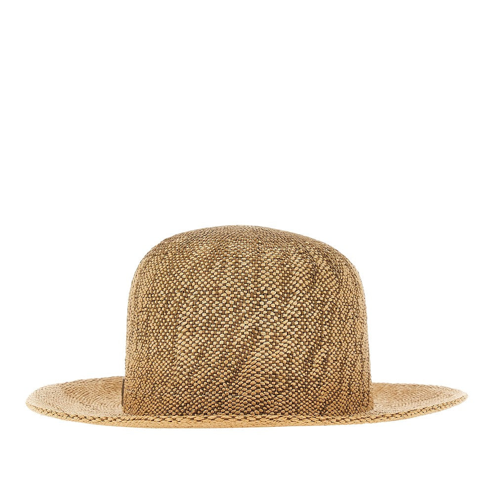 Cappello a secchiello in papier intrecciato