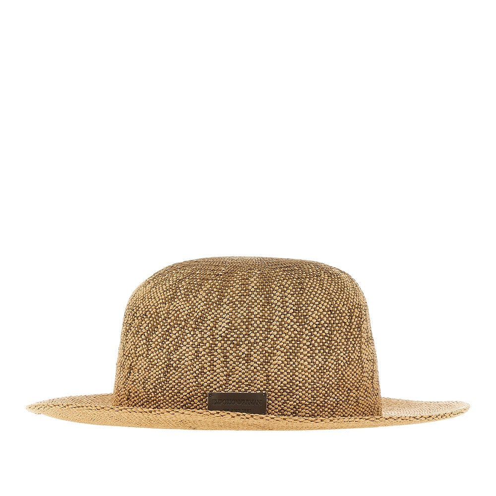 Cappello a secchiello in papier intrecciato